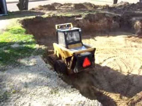 skid steer digging basement|skid steer loader for holes.